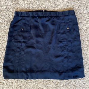 Tory Burch Navy Blue Mini Skirt Pockets Plus Size 14